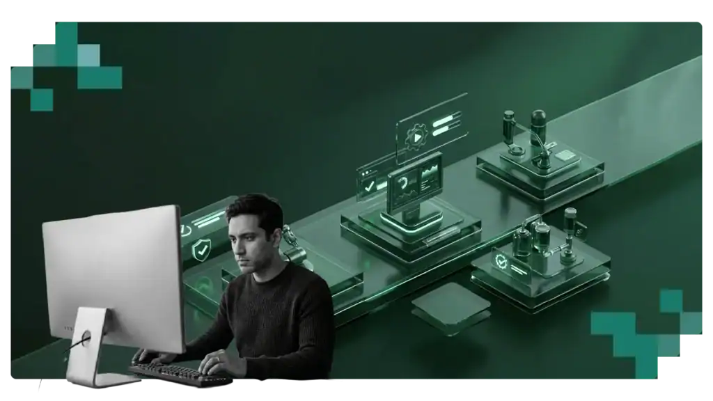 A cover image of a blog that talks about ENOVIA 3DEXPERIENCE Test Automation for Medical Device QA Teams. The image represents automated testing of ENOVIA 3DEXPERIENCE workflows, validation processes, compliance requirements, and quality assurance activities for medical device manufacturers, helping QA teams improve test coverage, traceability, and regulatory readiness.