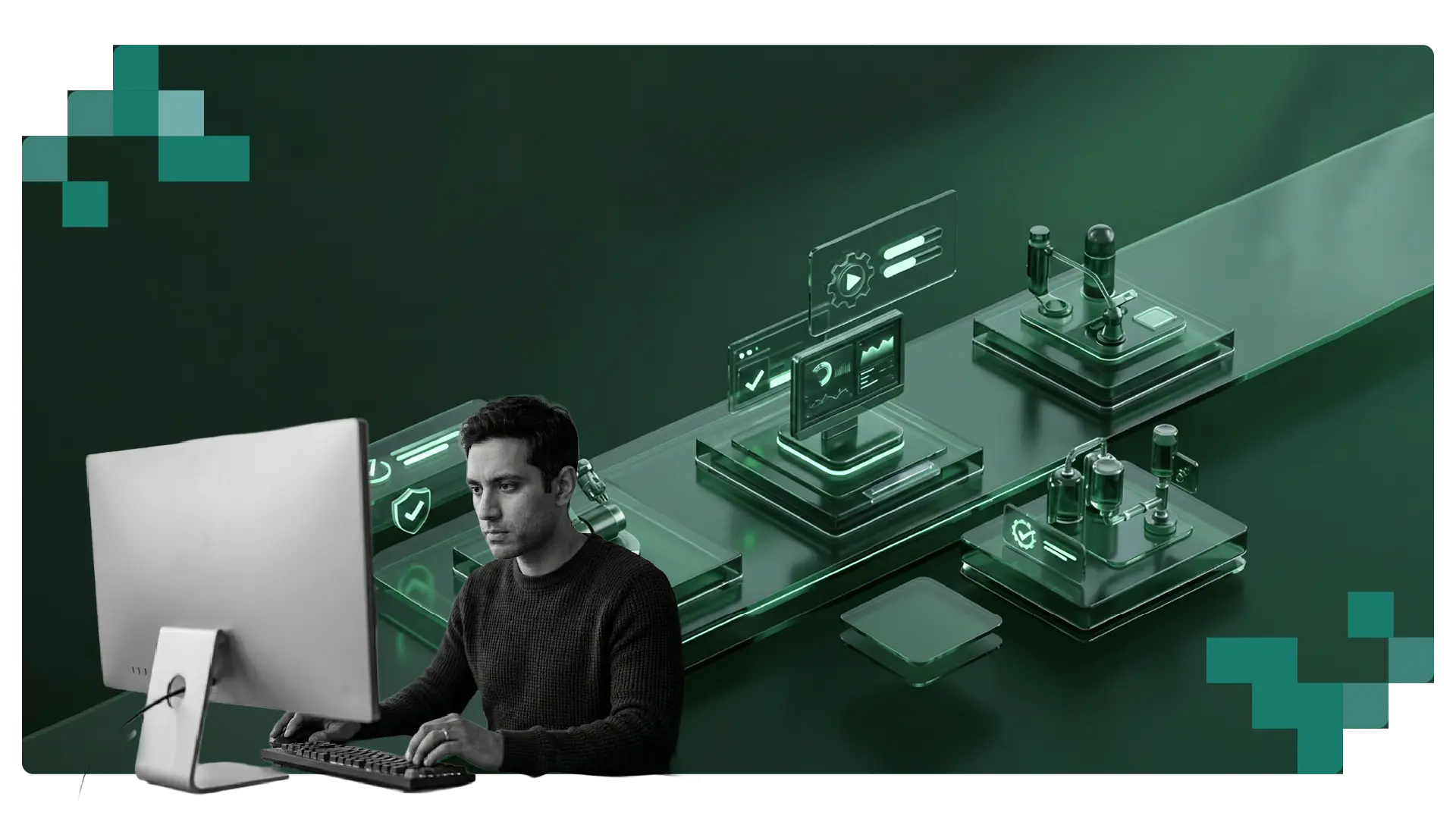 A cover image of a blog that talks about ENOVIA 3DEXPERIENCE Test Automation for Medical Device QA Teams. The image represents automated testing of ENOVIA 3DEXPERIENCE workflows, validation processes, compliance requirements, and quality assurance activities for medical device manufacturers, helping QA teams improve test coverage, traceability, and regulatory readiness.